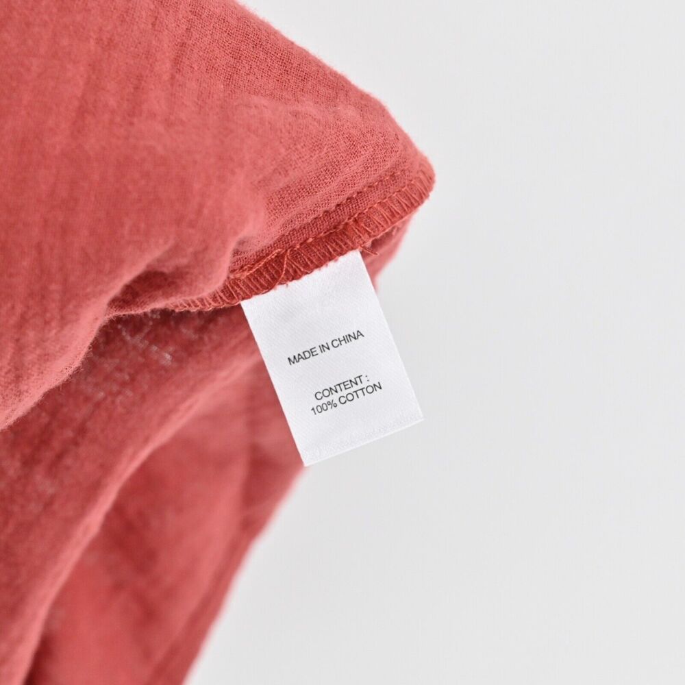 DREW Dress Sz XS Burnt Orange Cotton Tier Ruffle Amber Belt Button ANTHROPOLOGIE - Picture 11 of 13